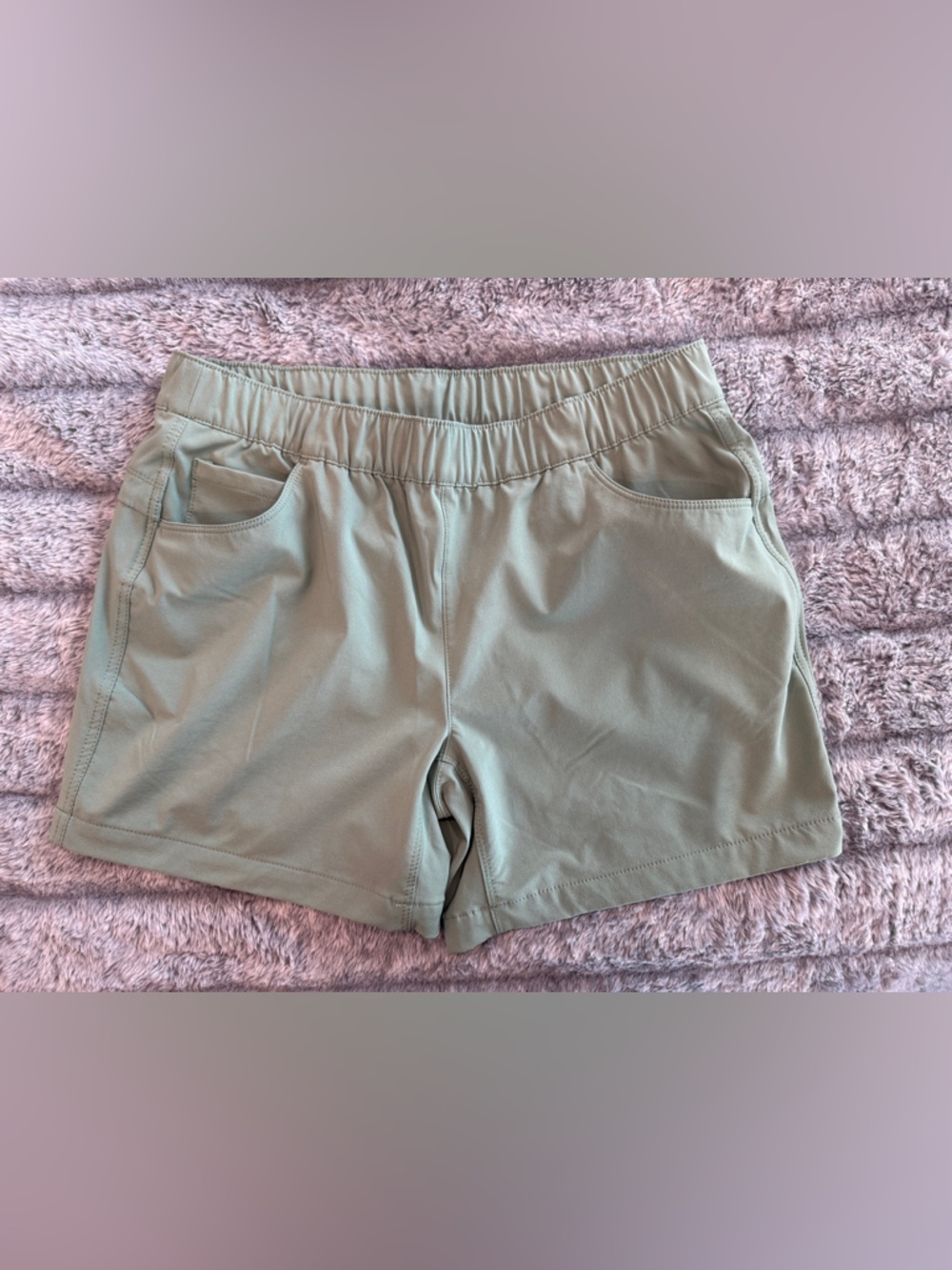 Eddie Bauer Light Olive Hiking Shorts
